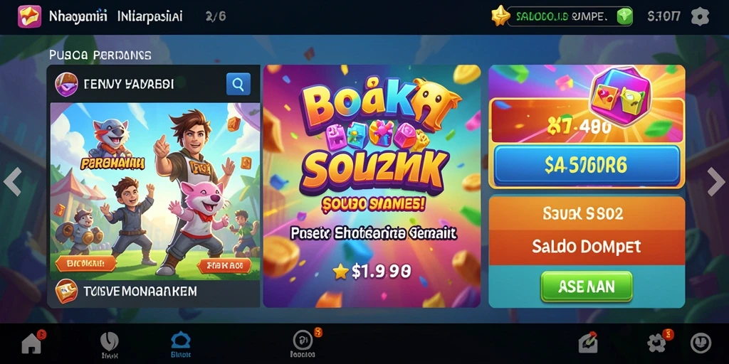 Screenshot menampilkan karakter utama dalam aksi