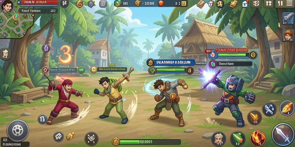 Tampilan grafis yang menawan dan penuh warna.