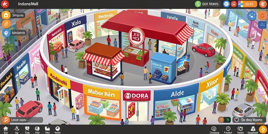 Screenshot menunjukkan antarmuka utama game yang menarik.