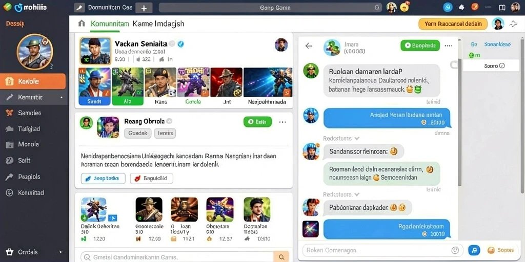 Tampilan utama yang menarik dan mudah dinavigasi.