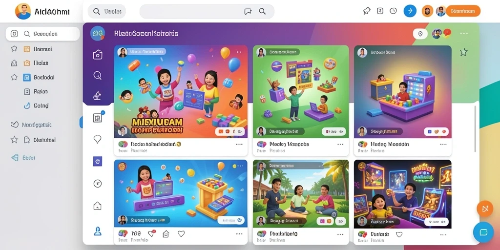 Tampilan awal permainan yang menarik dan intuitif.