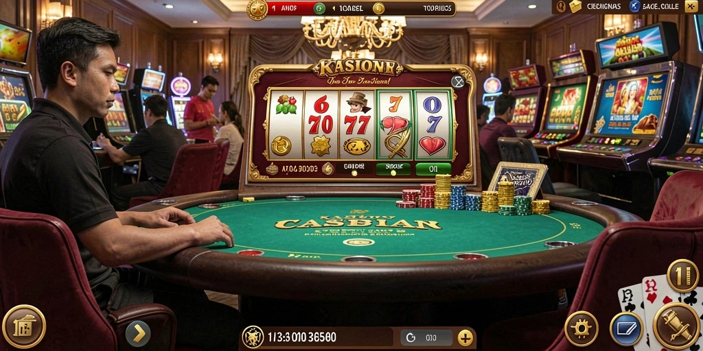 Screenshot menampilkan karakter utama dalam aksi bertarung.
