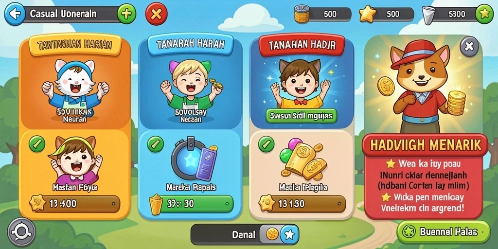 Tampilan utama game MERDEKA138 yang memukau.