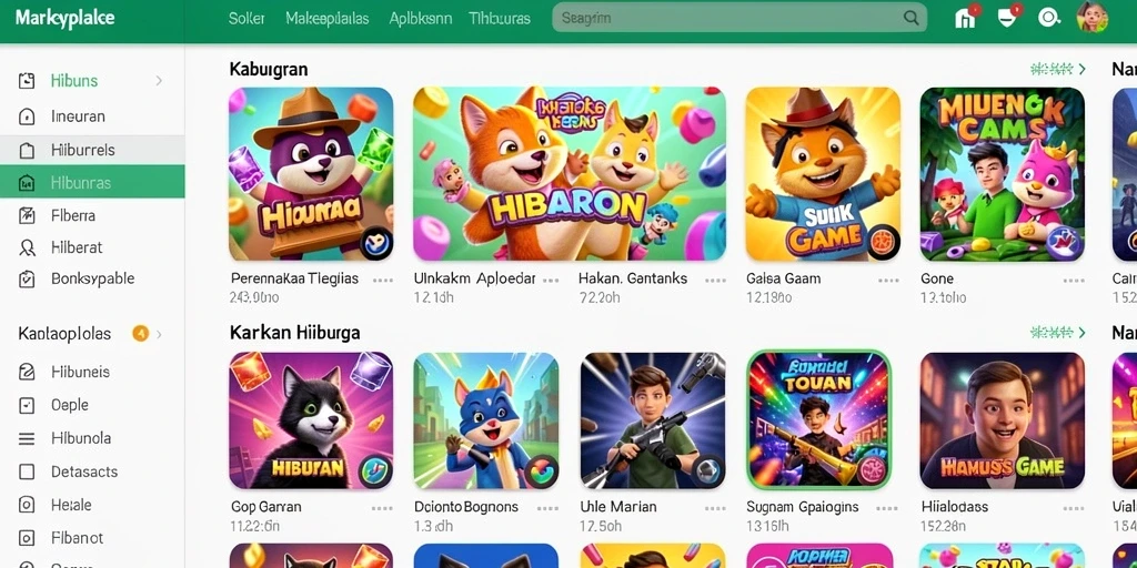Screenshot menampilkan antarmuka permainan yang menarik.