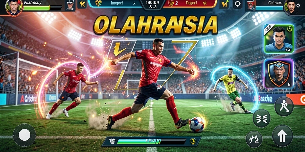 Menampilkan karakter utama dalam pertempuran epik.