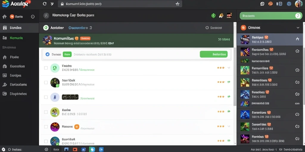 Screenshot menunjukkan tampilan antarmuka permainan yang menarik.