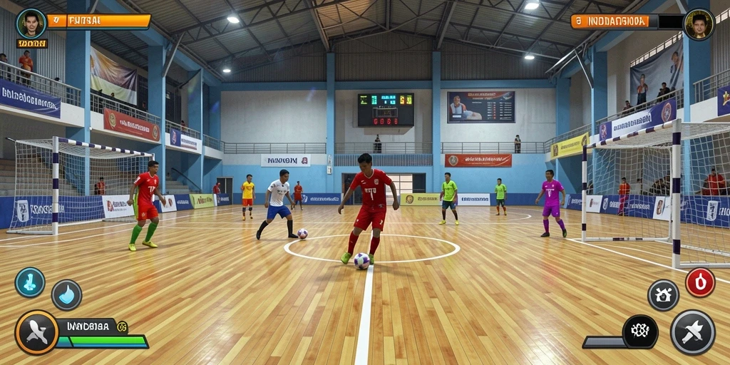 Gambaran dunia fantastis yang penuh warna.