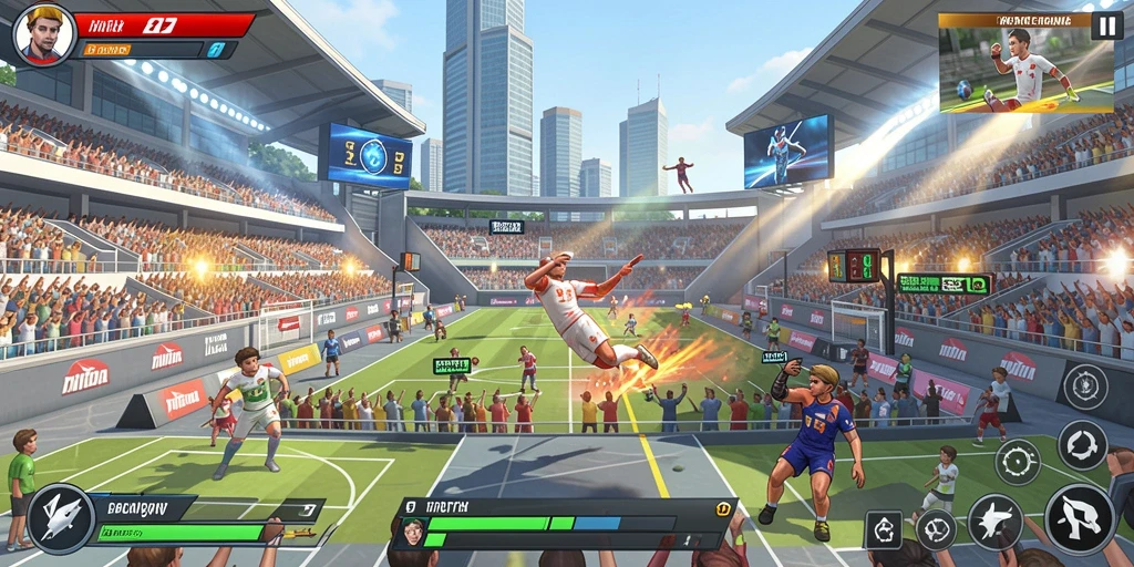 Tampilan awal game dengan desain yang menarik.