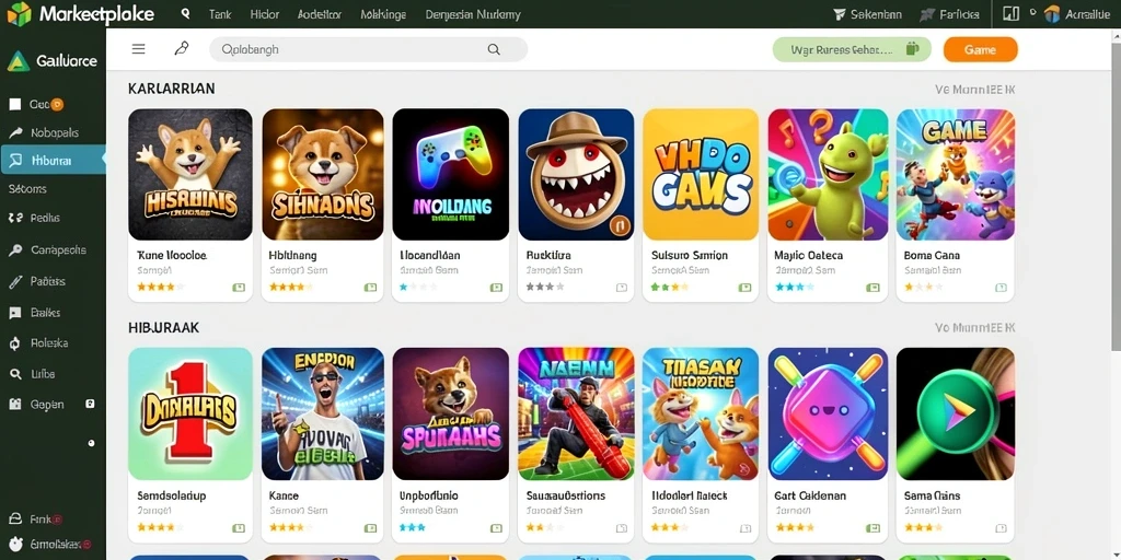 Screenshot menunjukkan gameplay balapan yang mendebarkan.